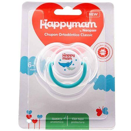 Chupon ortodontico classic happyman (0-6)meses (celeste)......venta x una unidad