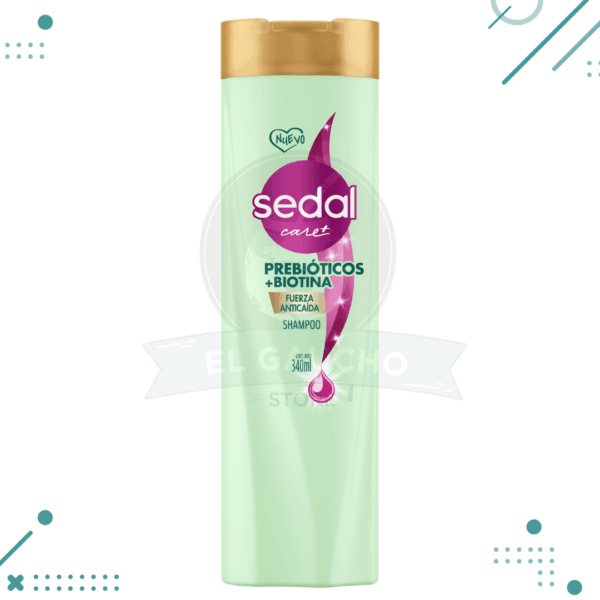 Shampoo sedal care prebióticos + biotina frasco x 340 ml..........venta x una unidad