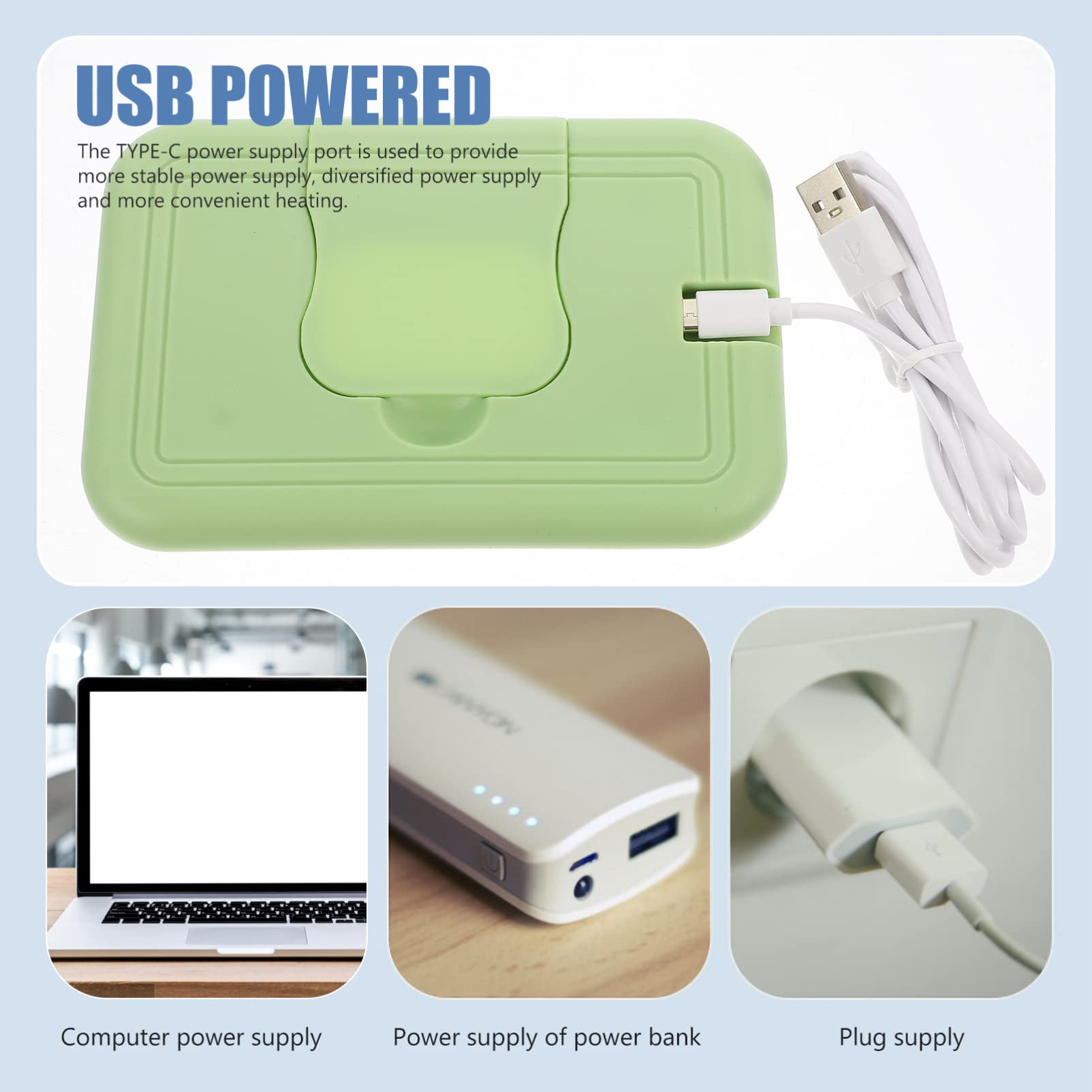 Calentador de pañitos humedos.....................venta x una unidad: imagen 1