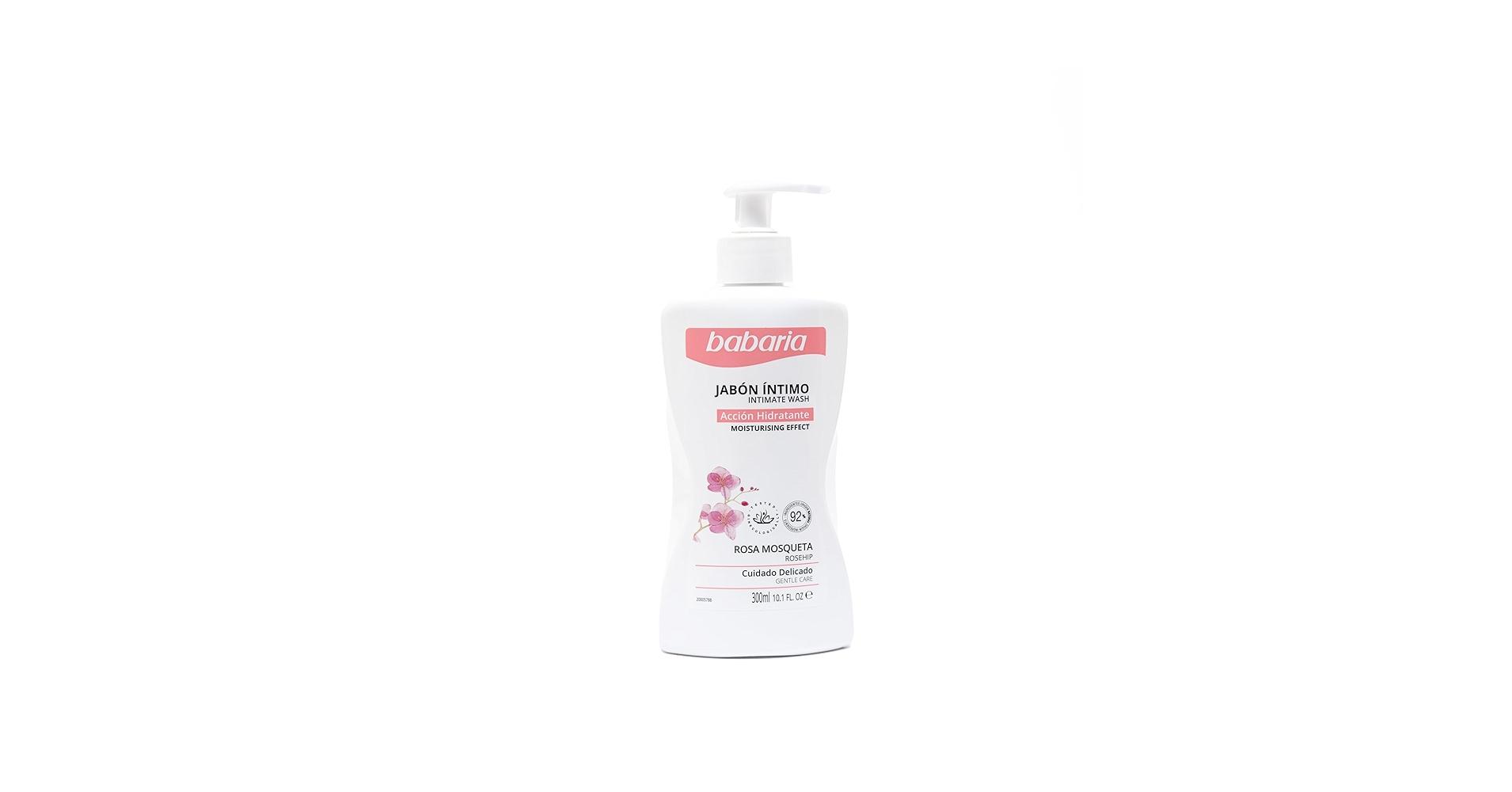 Babaria jabon intimo rosa mosqueta cont.neto 300 ml.....venta x una unidad: imagen 1