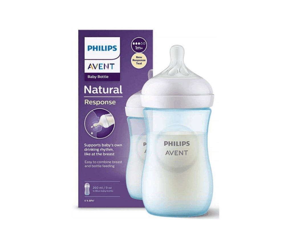 Biberon avent plastico 9 onzas (celeste)......................venta x una unidad