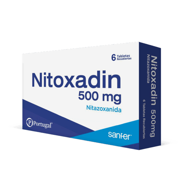 Nitoxadin 500 mg (Nitazoxanida)................venta x una unidad