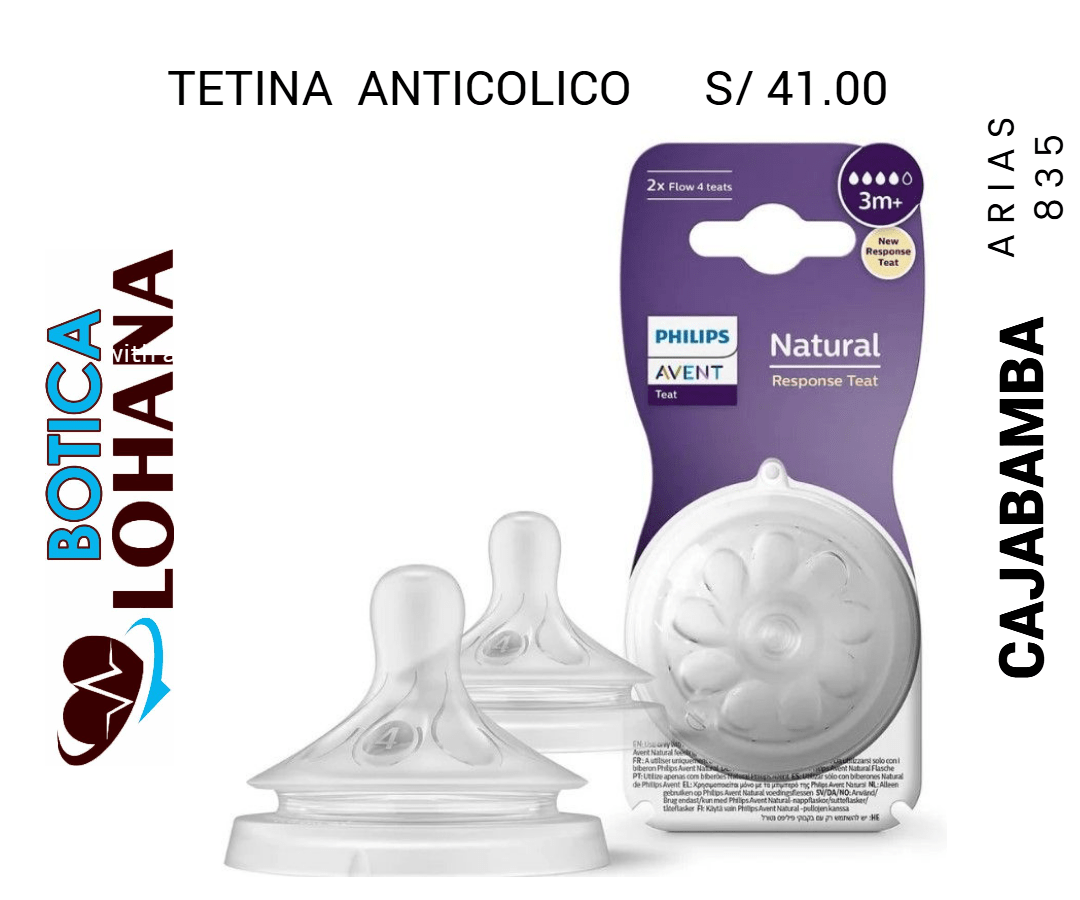 Tetina Anticolico AVENT 3m+ .... venta x1 unidad: imagen 1