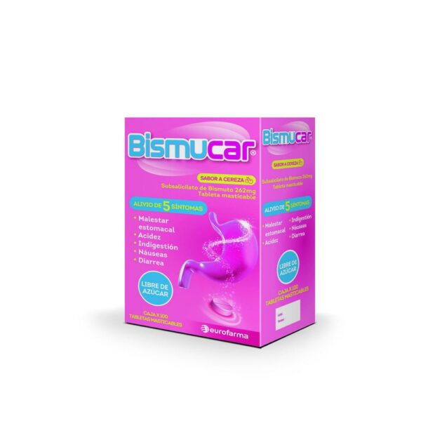 Bismucar (subsalicilato de bismuto 262 mg)....venta x una unidad