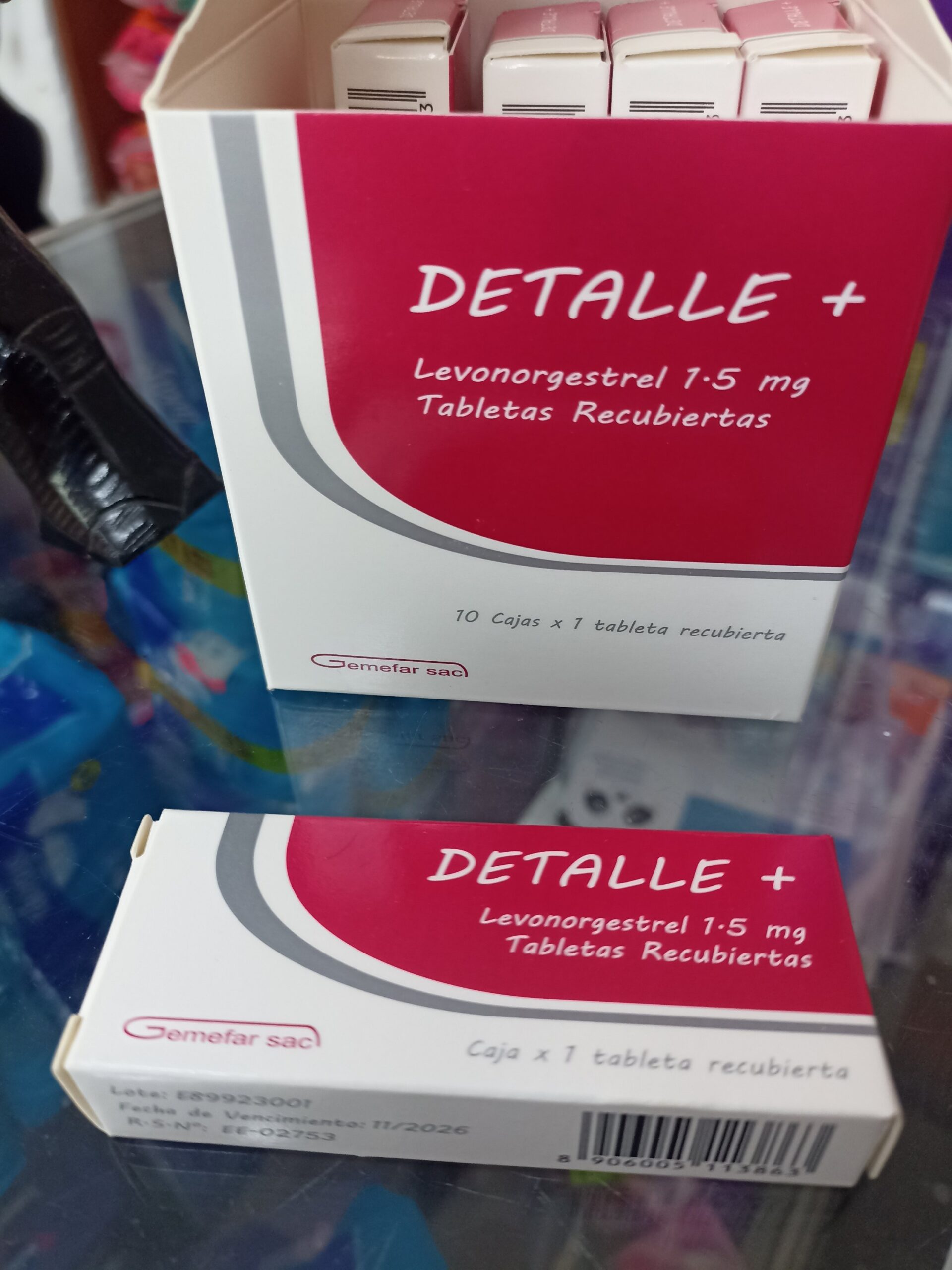 Detalle (levonorgestrel 1.5mg) Pastilla Dia Siguiente ................venta X Una Cajita: imagen 1