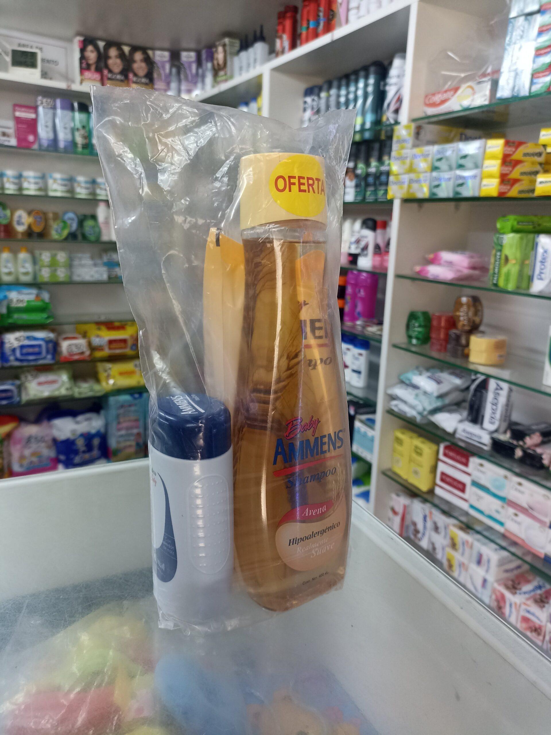 Shampoo ammens avena fraco 400ml+cojin 400 ml +talco 60 gr...venta x una unidad: imagen 1