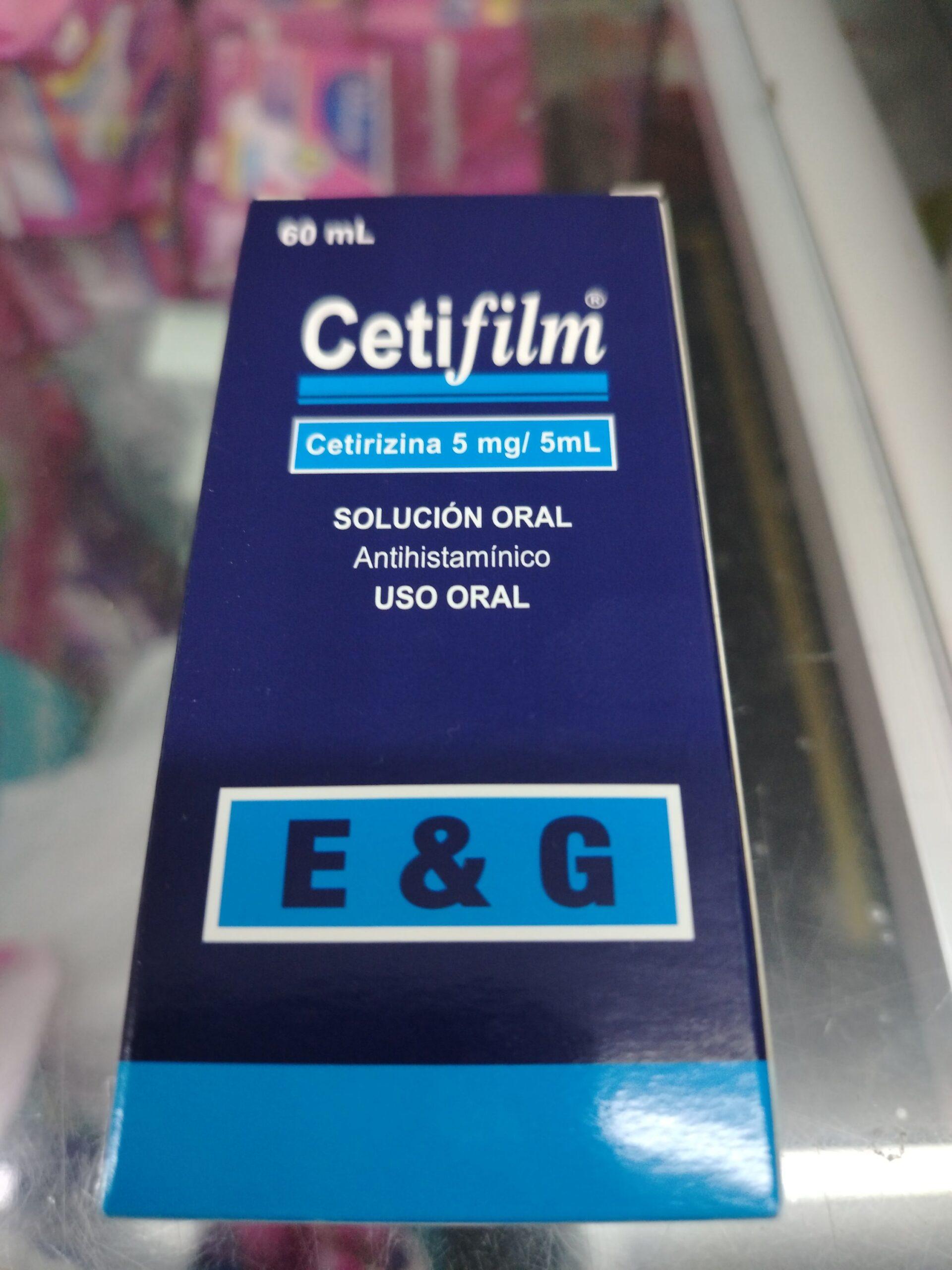 Cetifilm jarabe (cetirizina 5 mg/5ml)...............venta x una unidad: imagen 1