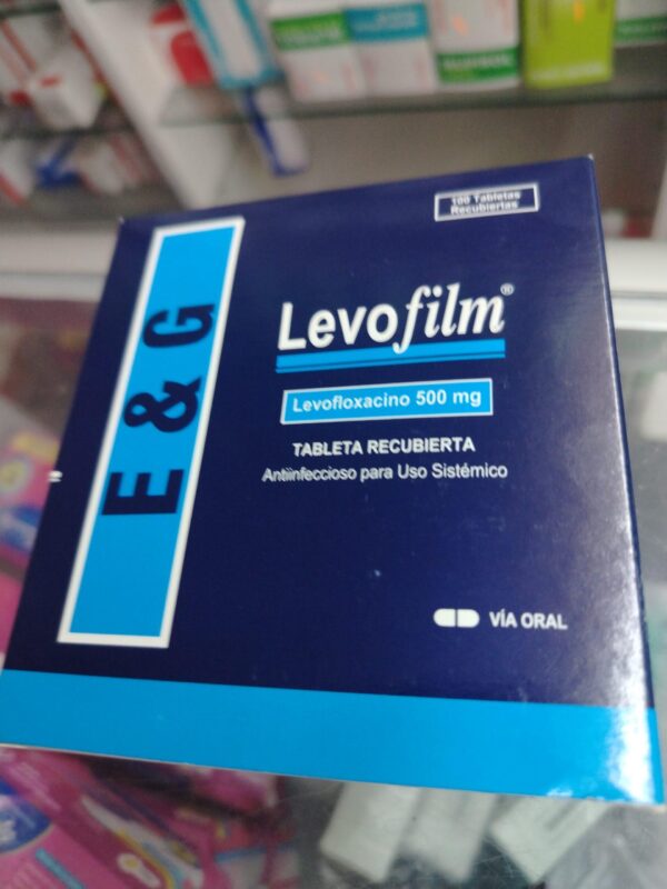 Levofilm (levofloxacino de 500 mg )......venta x una unidad