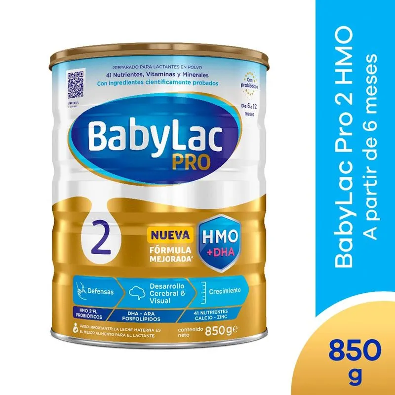 Leche babylac pro 2 peso neto 850 gr.......venta x una unidad: imagen 1