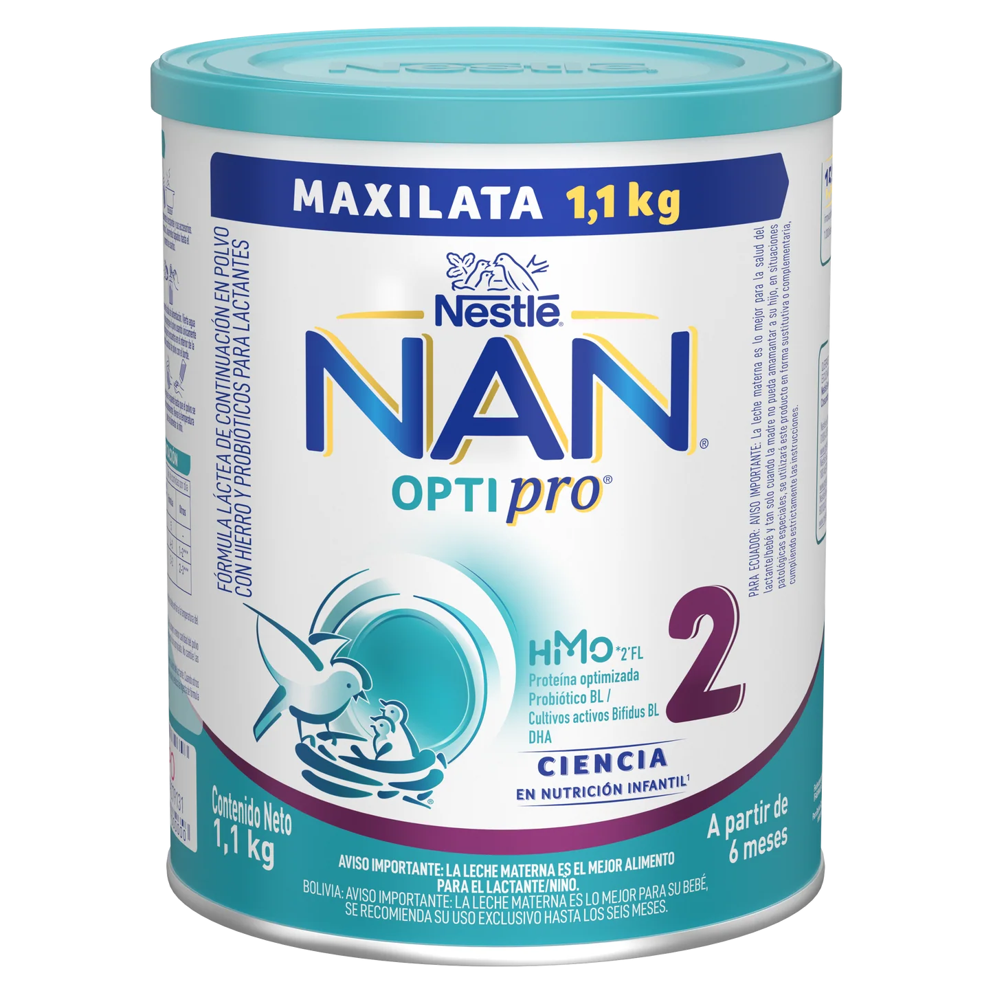 Leche nan 2 peso neto 1,1 kg...............venta x una unidad: imagen 1