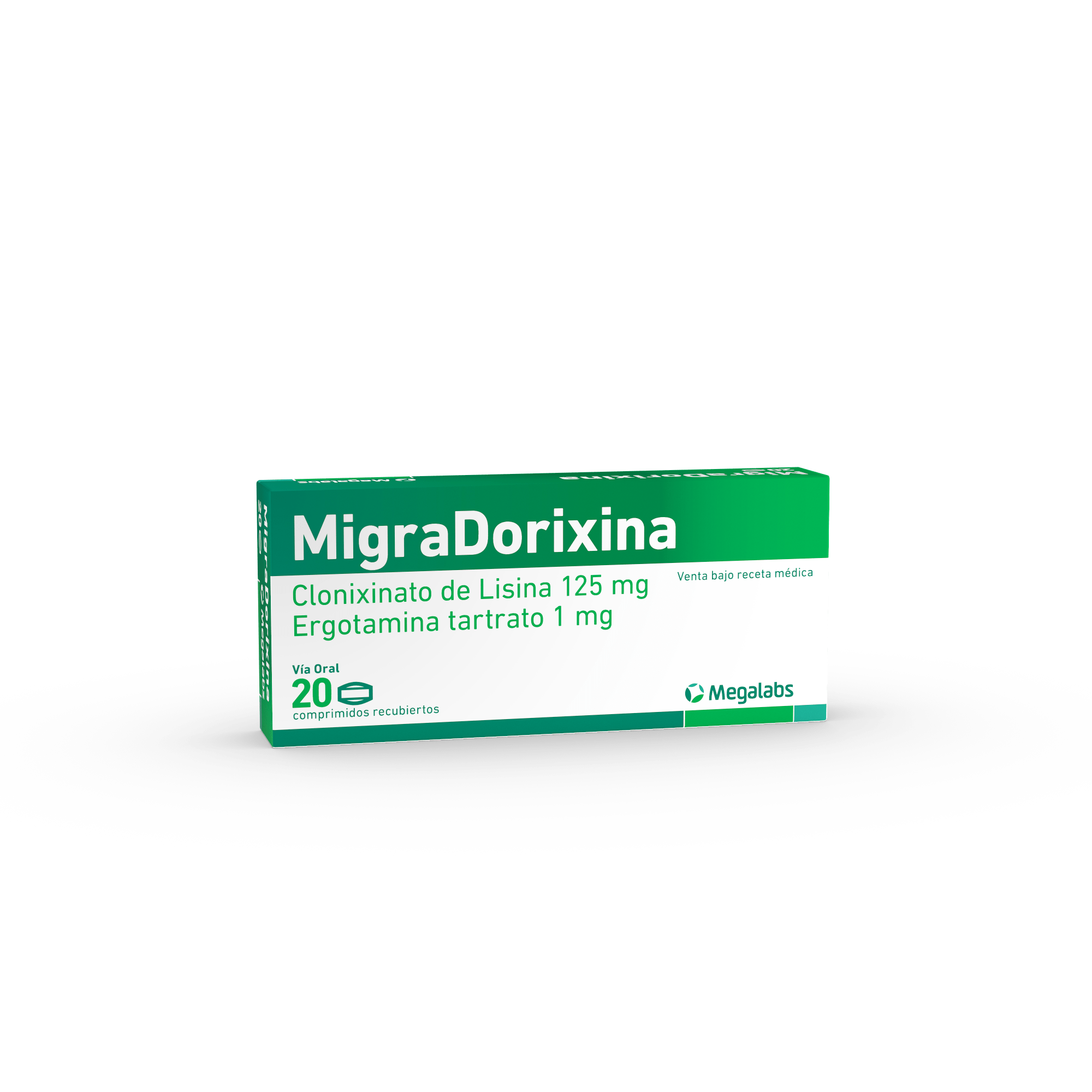 MigraDorixina (paracetamol 300 mg,cafeína 100 mg,ergotamina tartrato1 mg)...venta x una unidad: imagen 1