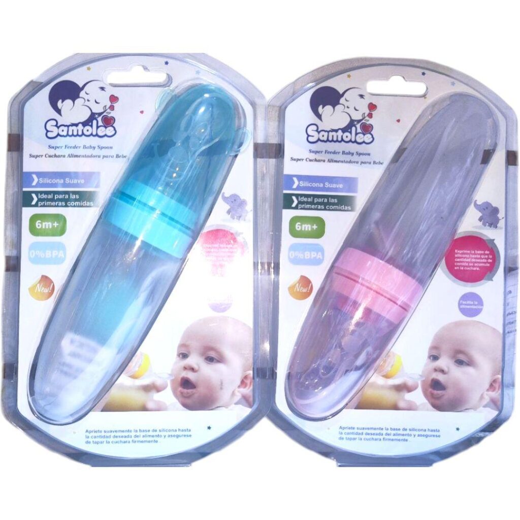 Cuchara biberon mimos de silicona  para bebes... ......venta x una unidad