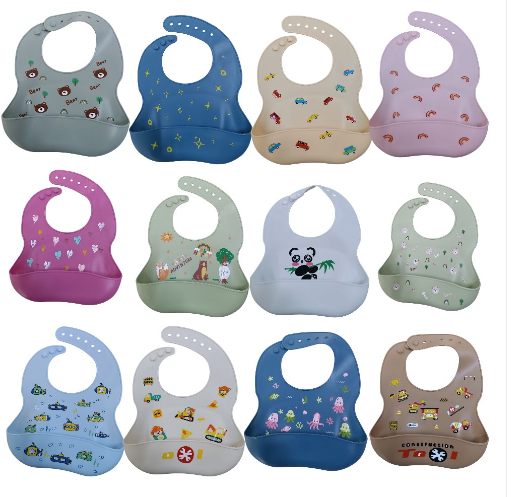 Babero silicona  diseño........venta x una unidad: imagen 1