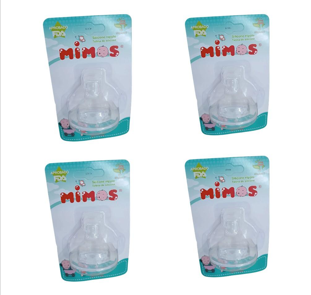 Tetina pico silicona mimos...............venta x una unidad