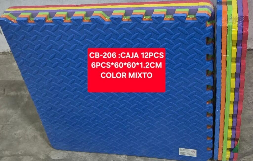 Bloques delgados para gateo de bebe sin figuras............venta x un paquete de bloque