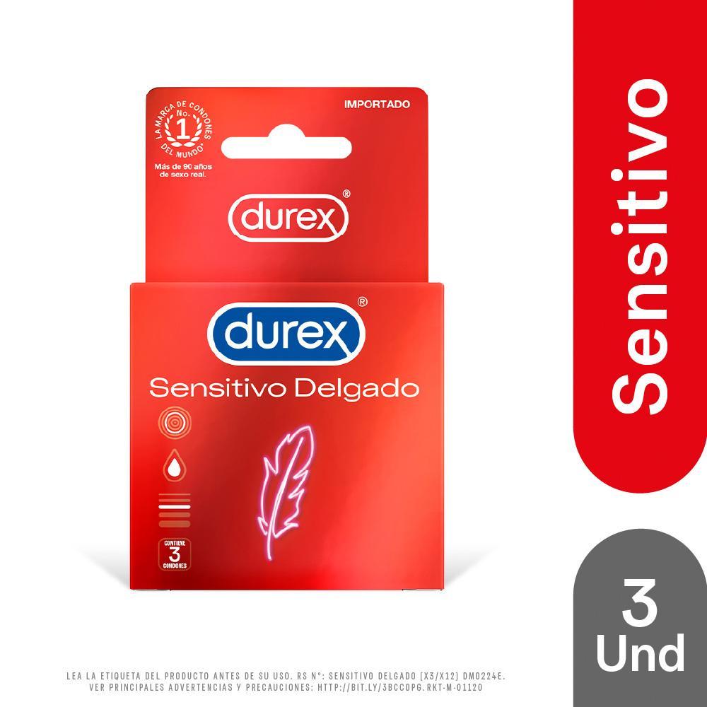 Preservativo Durex Sensitivo Delgado Contiene Tres Condones...............venta X Una Caja: imagen 1