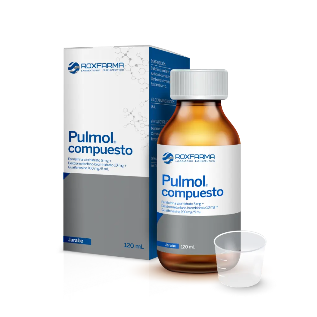 jarabe Pulmol compuesto (fenilefrina clorhidrato 5 mg+dextrometorfano bronhidrato 10 mg+guaifenesina 100 mg/5ml)......venta x una unidad: imagen 1