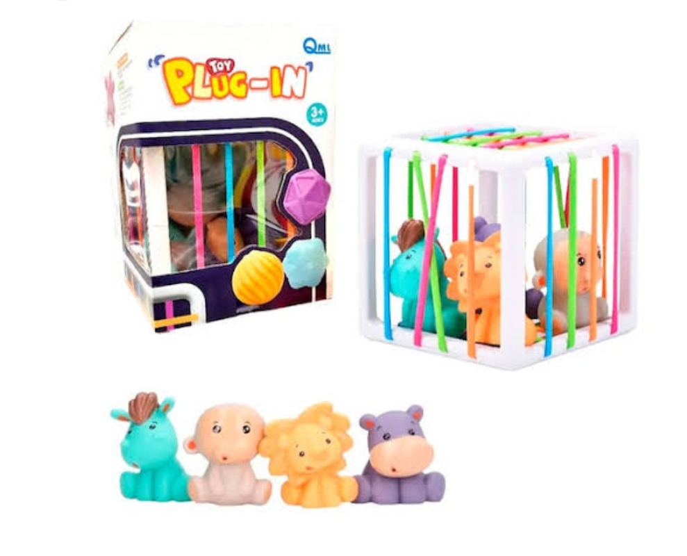 Cubo didactico ligas animalitos.....venta x una unidad: imagen 1