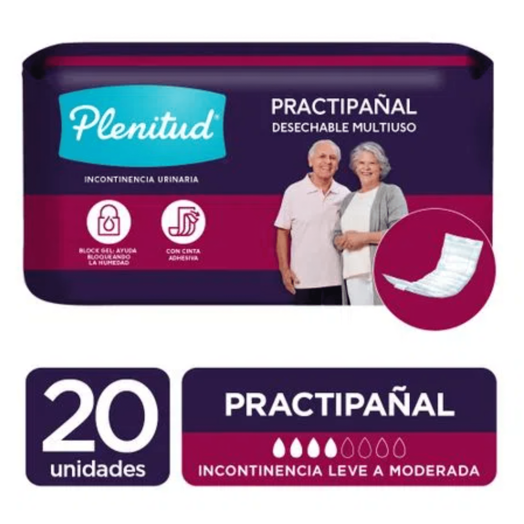 Plenitud toalla multiuso practipañal x 20 unidades.............venta x una unidad: imagen 1