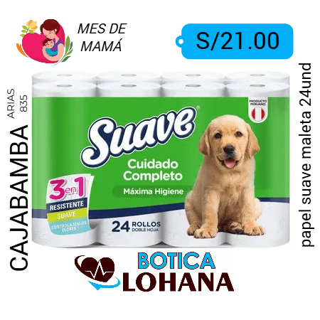 Papel suave MALETA VERDE X24 ROLLOS ...... ventaxuna maleta