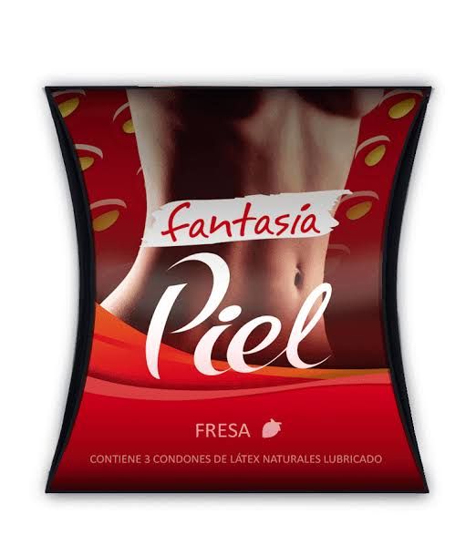 Preservativo piel fantasía fresa.........venta x una unidad