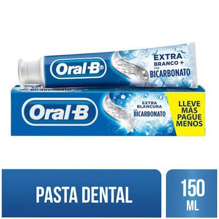 Crema dental oral B extra blancura + con bicarbonato cont.neto 150 ml........venta x una unidad