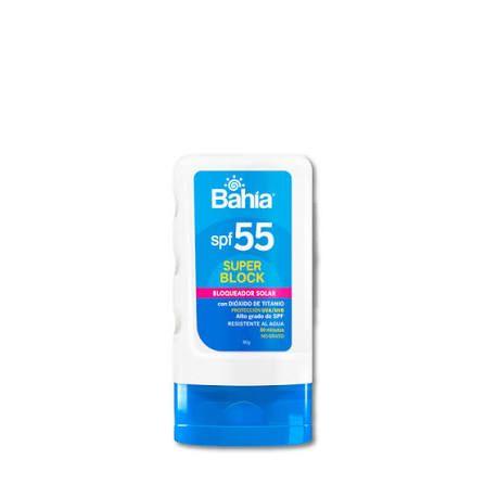 Bloqueador bahia en frasco factor 55 cont.neto 60 gr......venta x una unidad