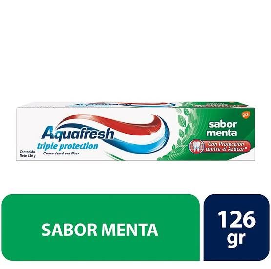 Aguafresh triple proteccion sabor a menta..................venta x una unidad4.40