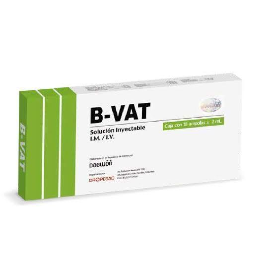 B-vat Solución Inyectable  ( B1 , B2 , B3 ,b5 ,b6, B7 ,b 12 )caja X 10...venta X 1unidad