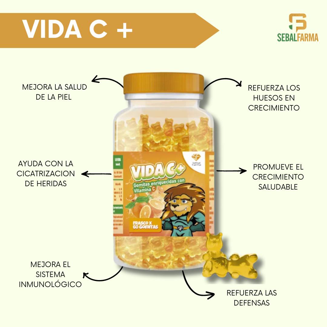 kids gomitas vidac +gummies plus (betaglucano,vitamina C ,zinc) sabor a naranja cont.neto 60 unidades...venta x una unidad: imagen 1