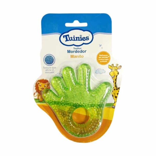 Mordedor tuinies Manito (Verde,ceste,amarilla,rojo ).......venta X 1unidad