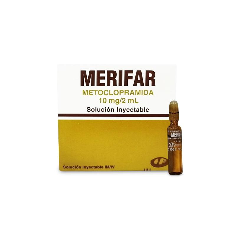 Merifar (metoclopramida Hcl 4 Mg/ Ml)............... Venta Una Cajita: imagen 1