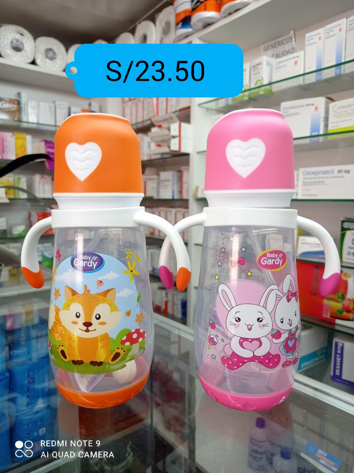 Biberón Baby Gardy Boca Ancha (con Asas Sin Cintura),14 Onzas...venta X Una Unidad (copia): imagen 1