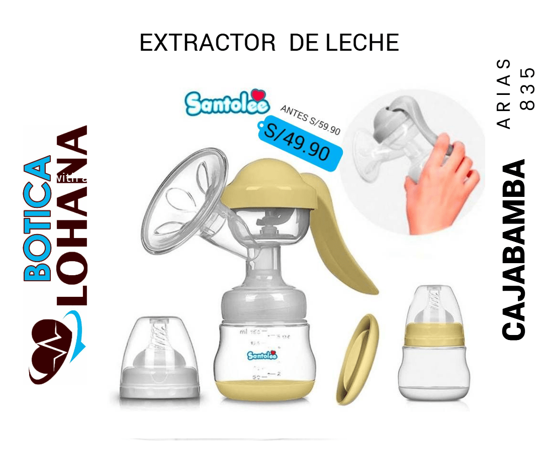 Extractor De Leche Manual Santolee Pezonera Colectora Libre De Bpa ... Venta X1 Pack: imagen 1