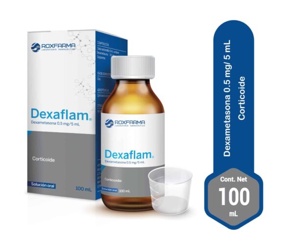 Dexaflam (dexametasona 0.5 mg/5ml) cont.neto 100 ml..............venta x una unidad