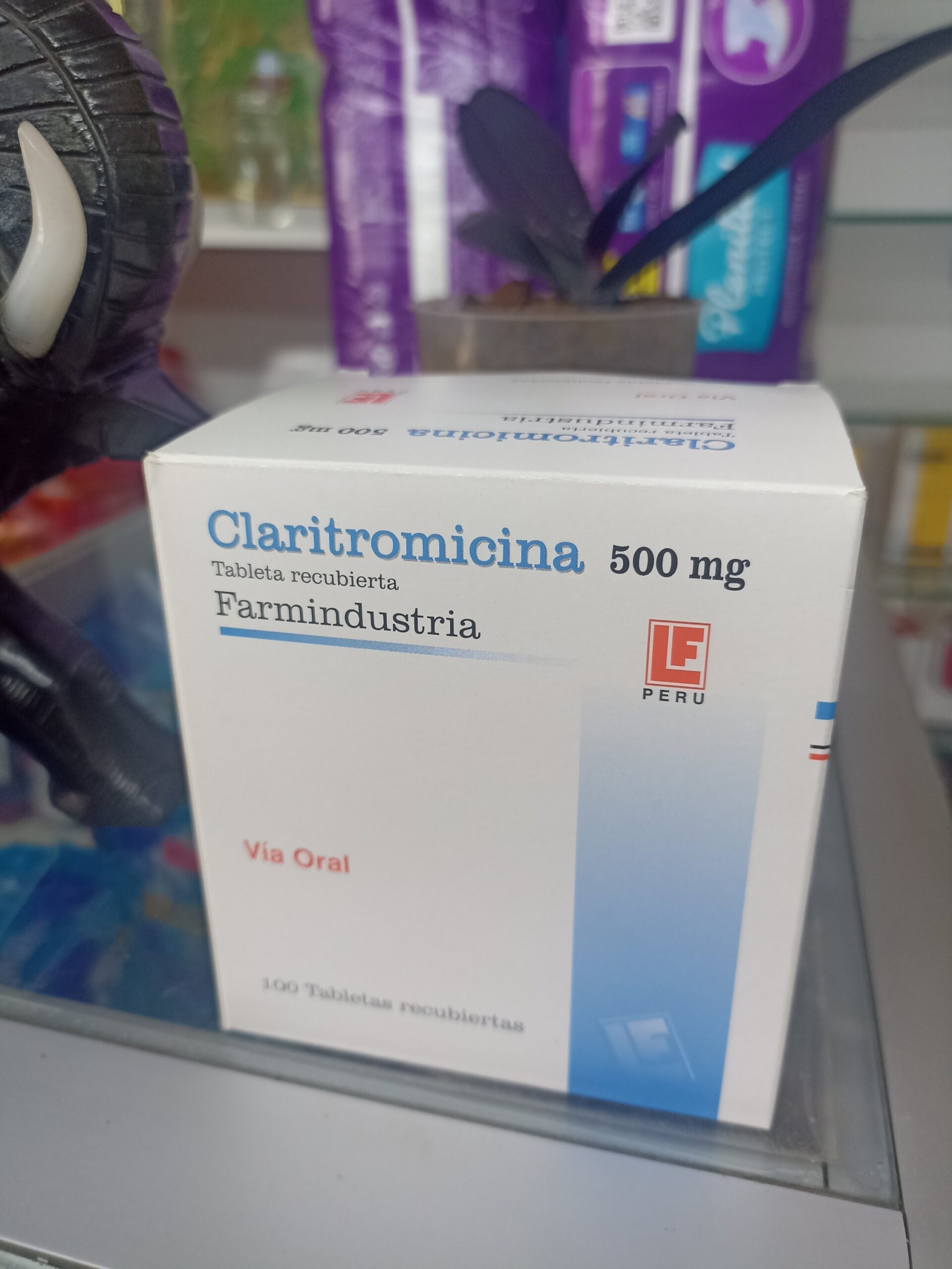 Claritromicina 500mg X 100 Tab.................venta X 1unidad: imagen 1
