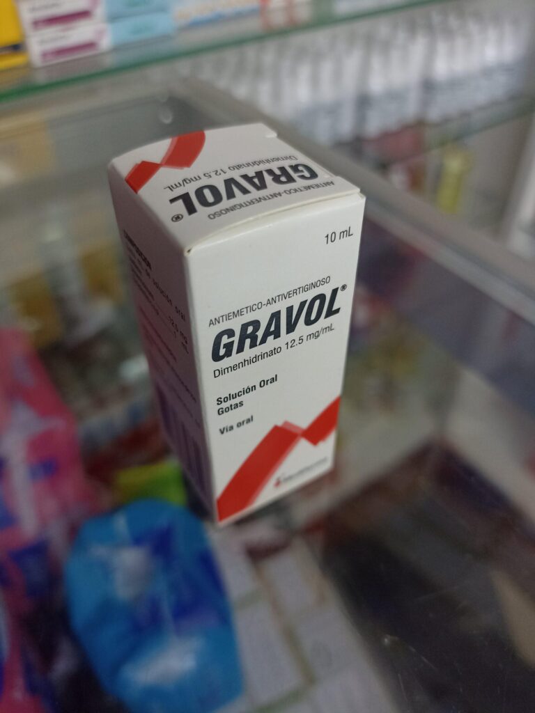Gravol Gotas (dimenhidrinato 12.5 Mg/ml) Cont.neto 10ml.....venta X 1unidad