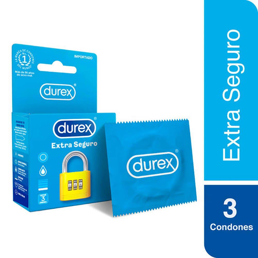 Preservativo Durex Extra Seguro Contiene Tres Preservativos.............venta X Una Caja: imagen 1