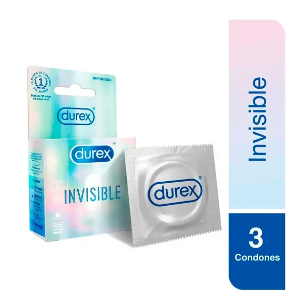 Preservativo Durex Invisible Contiene Tres Condones..............venta X Un Caja