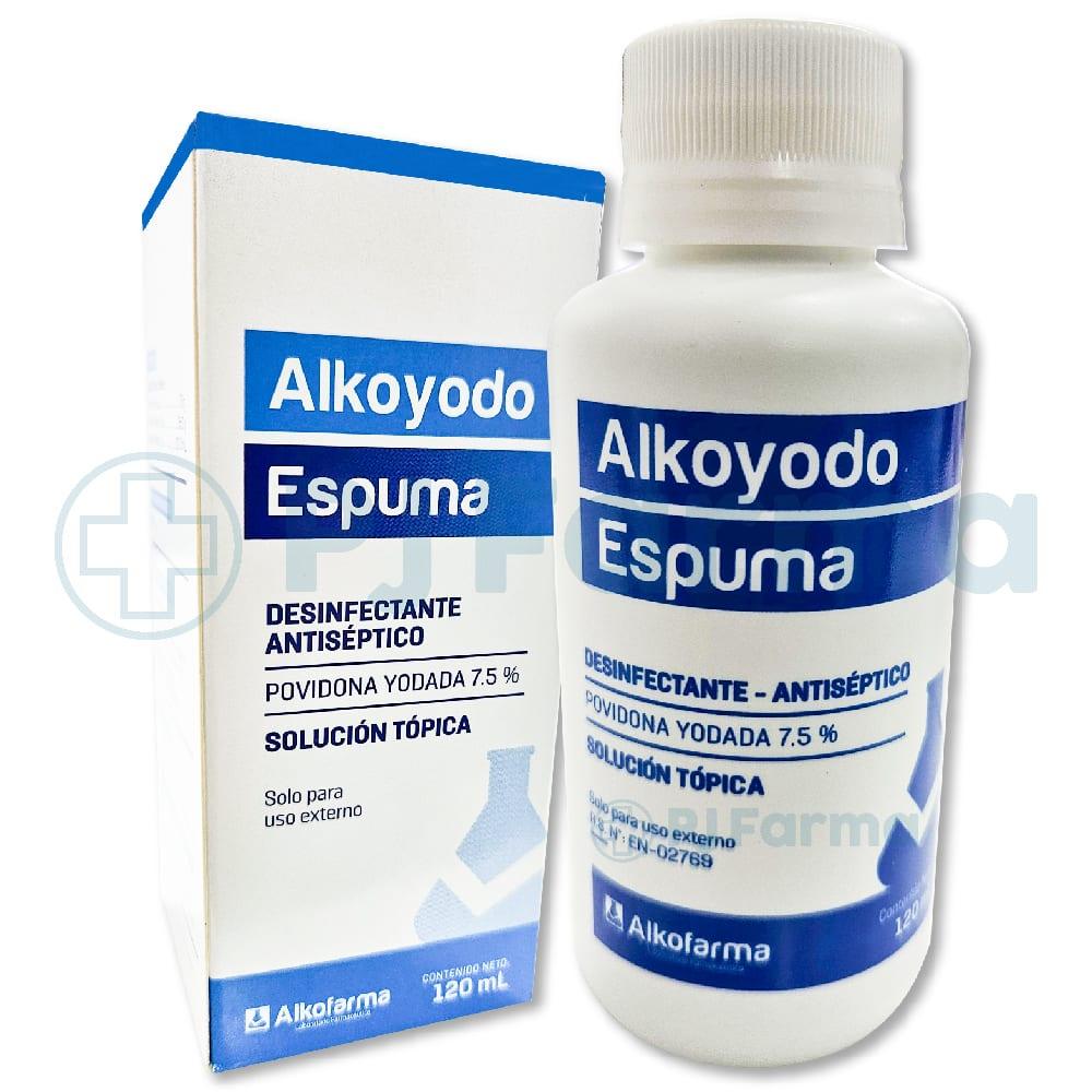 Yodopovidona Espuma 7.5% X 120ml(alkofarma)...venta X 1unidad