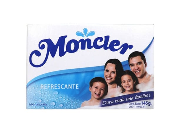 Jabon Moncler Azul Refrescante Cont.neto 145 Gr...venta X 1unidad