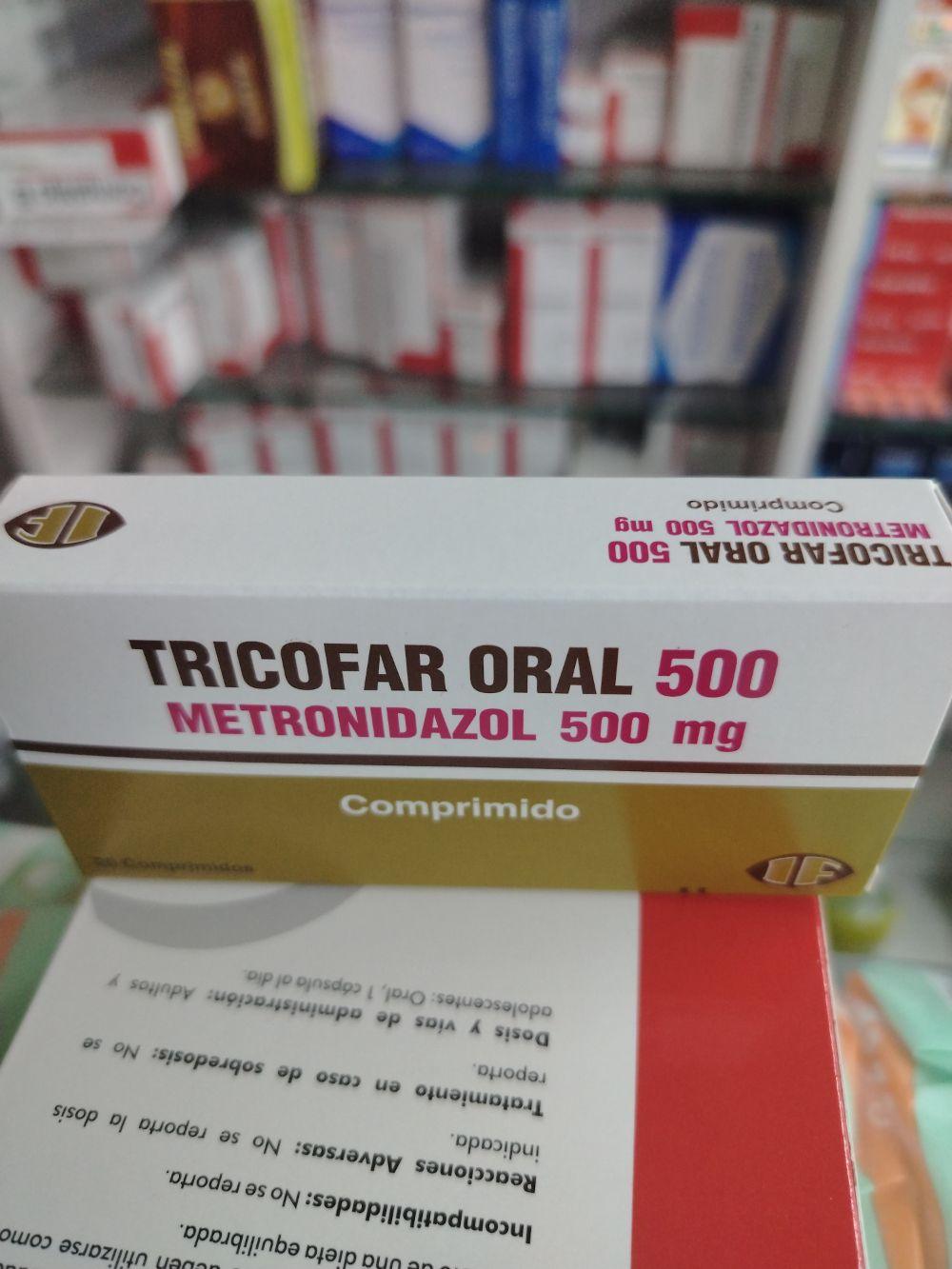 Tricofar  (metronidazol 500 Mg ) Caja X 20 Comprimidos......venta X Una Unidad: imagen 1