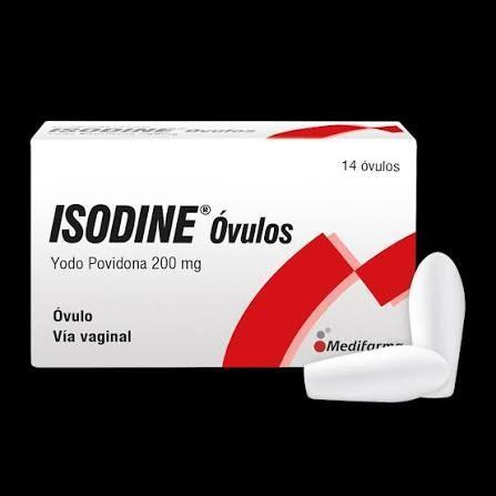 Isodine ovulos (yodo povidona 200 mg )...................venta x una unidad