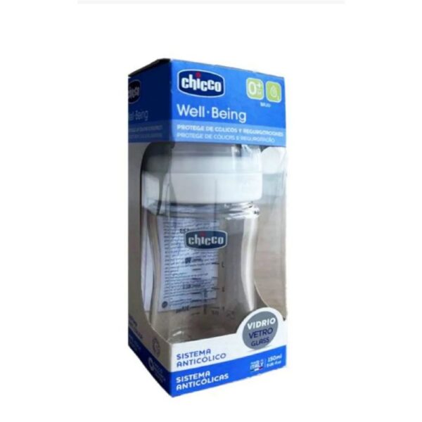 Biberon chicco vidrio 5 onzas.................venta x una unidad