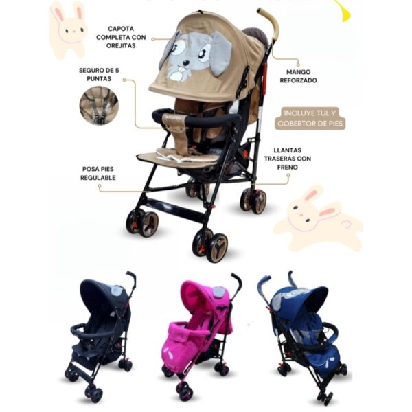 Coche baston conejito ... venta x unidad