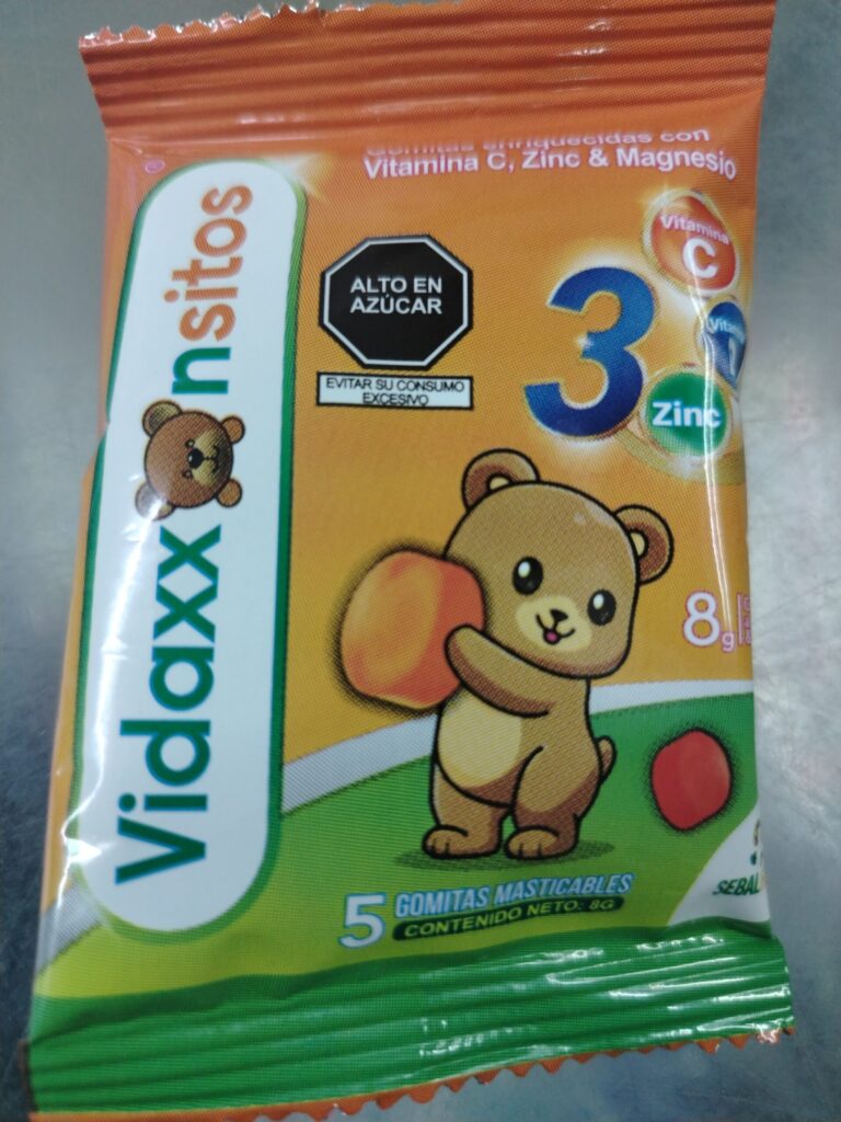 Gomitas kids en sobre (vitamina c , vitamina D , zinc)...venta x una unidad