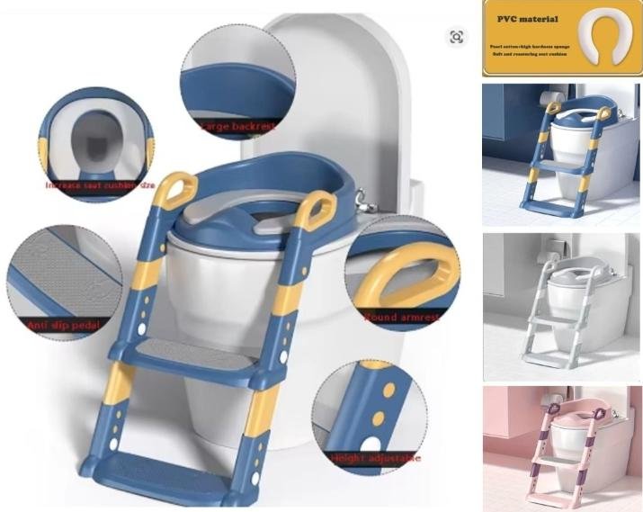 Escalera para baño niño ( asiento de inodoro asiento bacin , escalera para inodoro, asitente inodoro ) .. venta por unidad: imagen 1