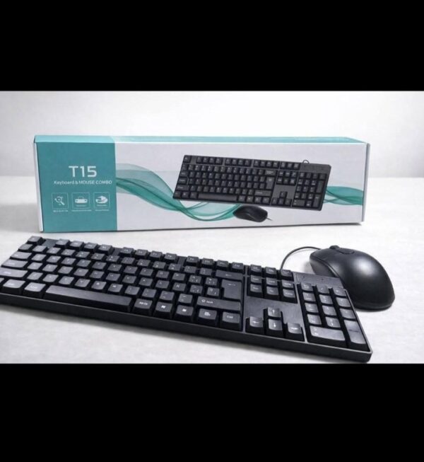 Teclado y mouse alambrico T15 ... venta por unidad