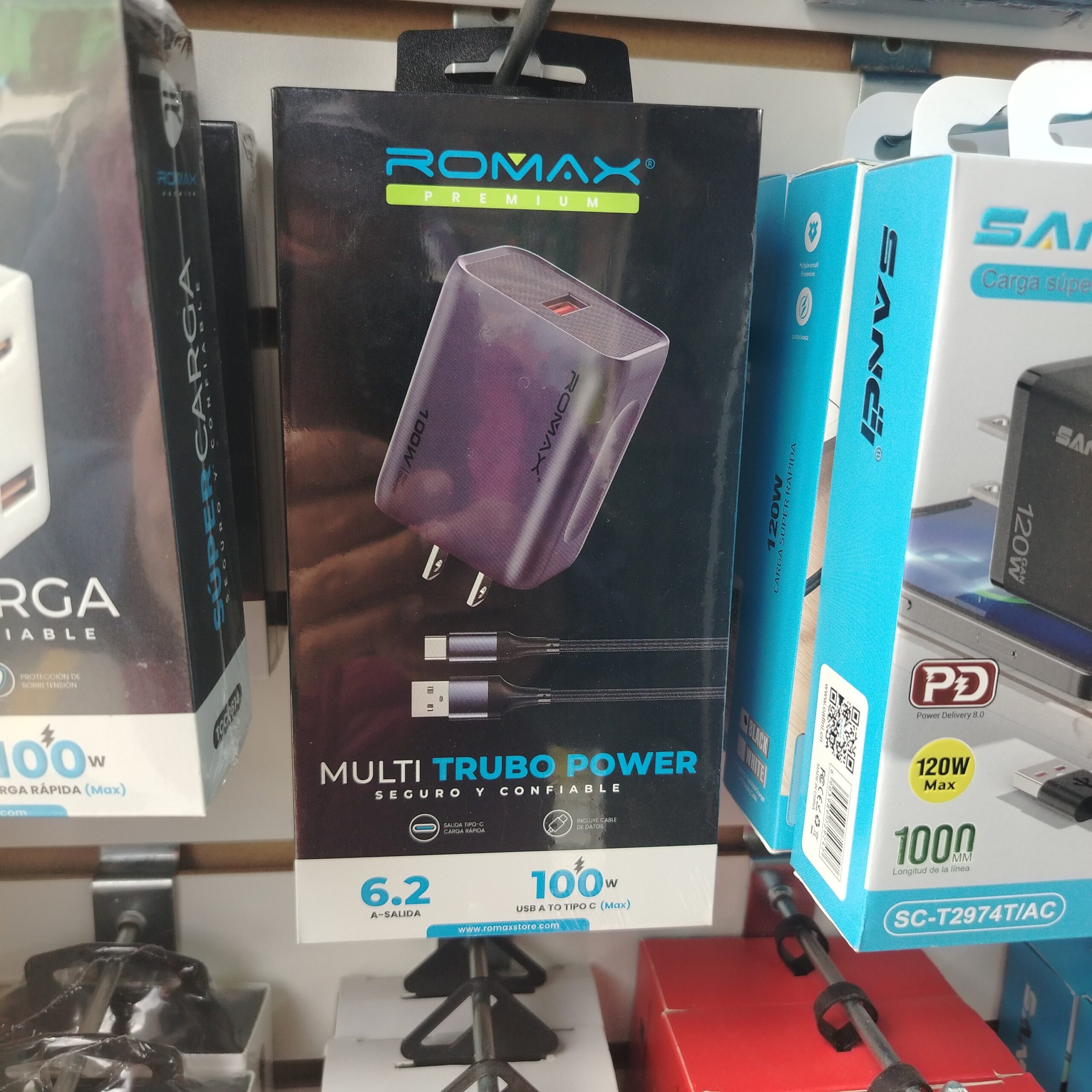Cargador romax 100w 6.2A  ... venta por unidad: imagen 1