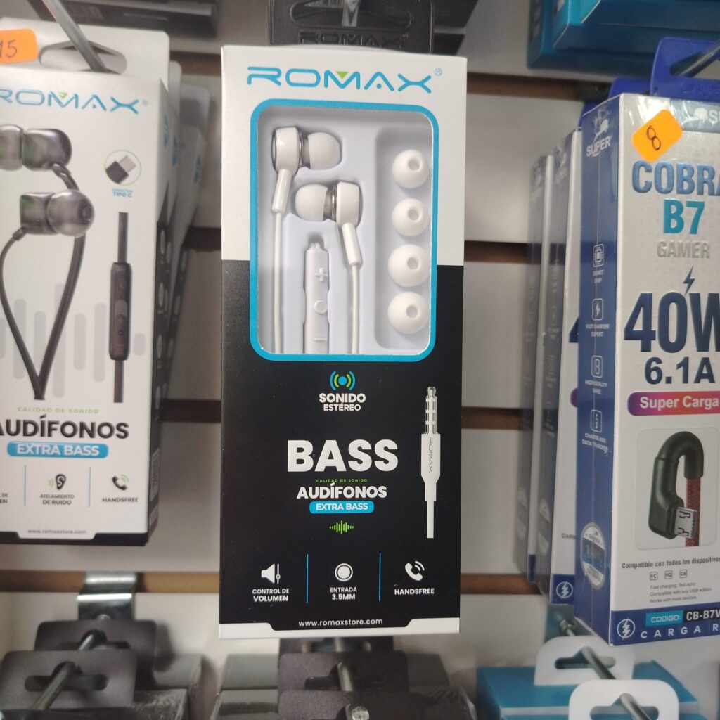 audifono chupon  jack 3.5mm  Romax ... venta por unidad